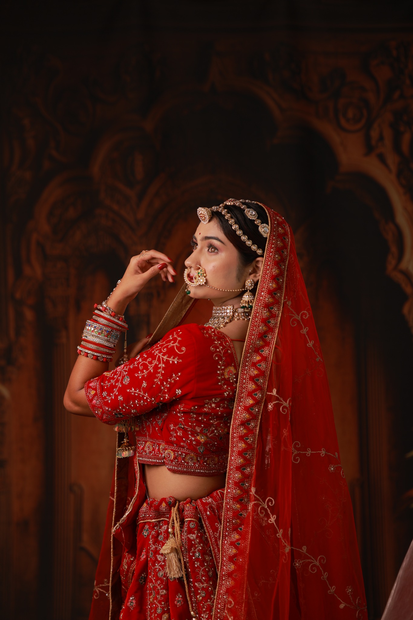 Premium pre-bridal traditional makeup look